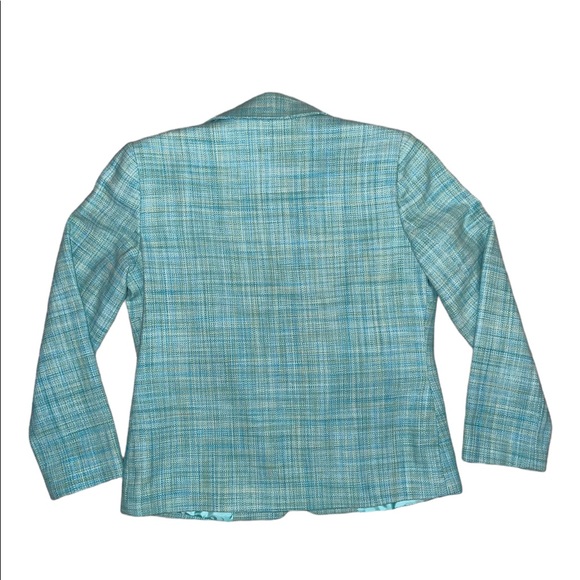 NWOT Appleseed’s - Women’s Petite Size 10P Blue & Green Blazer Jacket Coat - Picture 4 of 14